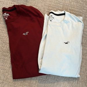 2 Hollister long sleeve tees